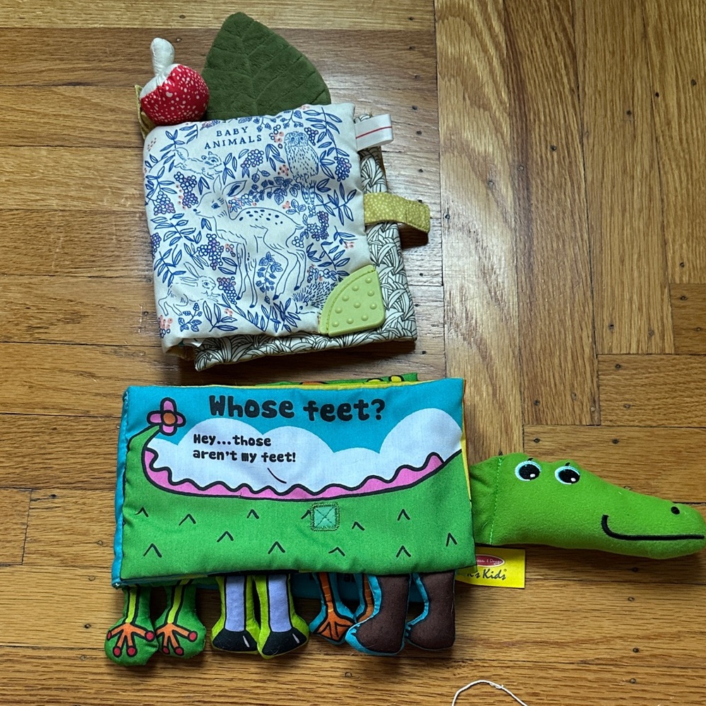 Baby Soft Books Set - Melissa & Doug and Manhattan Toy